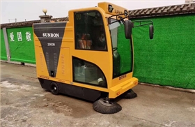 駕駛式電動掃地車發電廠應用