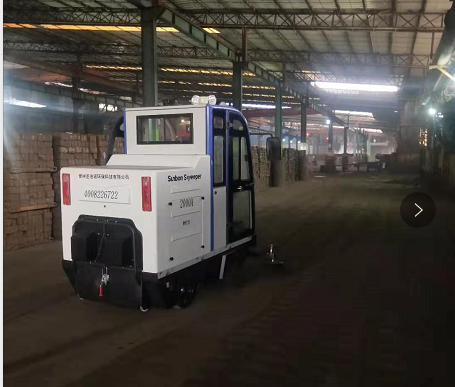 電動(dòng)掃地車交付湖南郴州某金屬公司